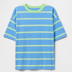 Kids Striped Blue and Green T-Shirt